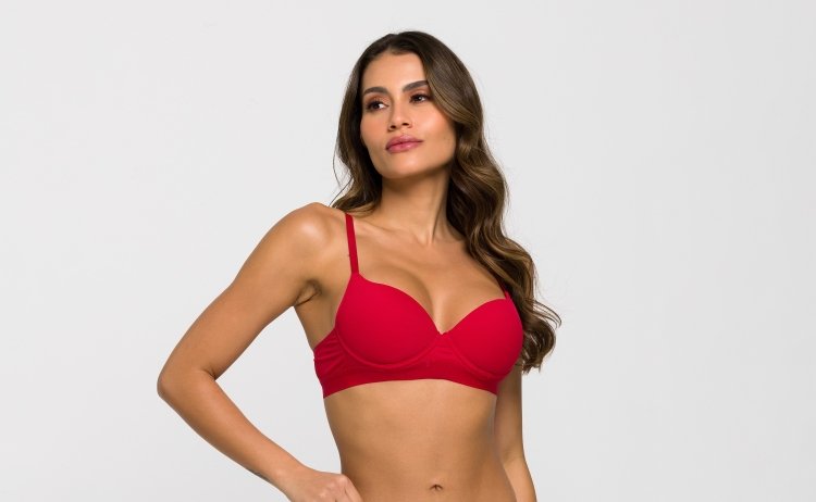 Sutiã bojo canelado regulagem conforto Ilumine Lingerie