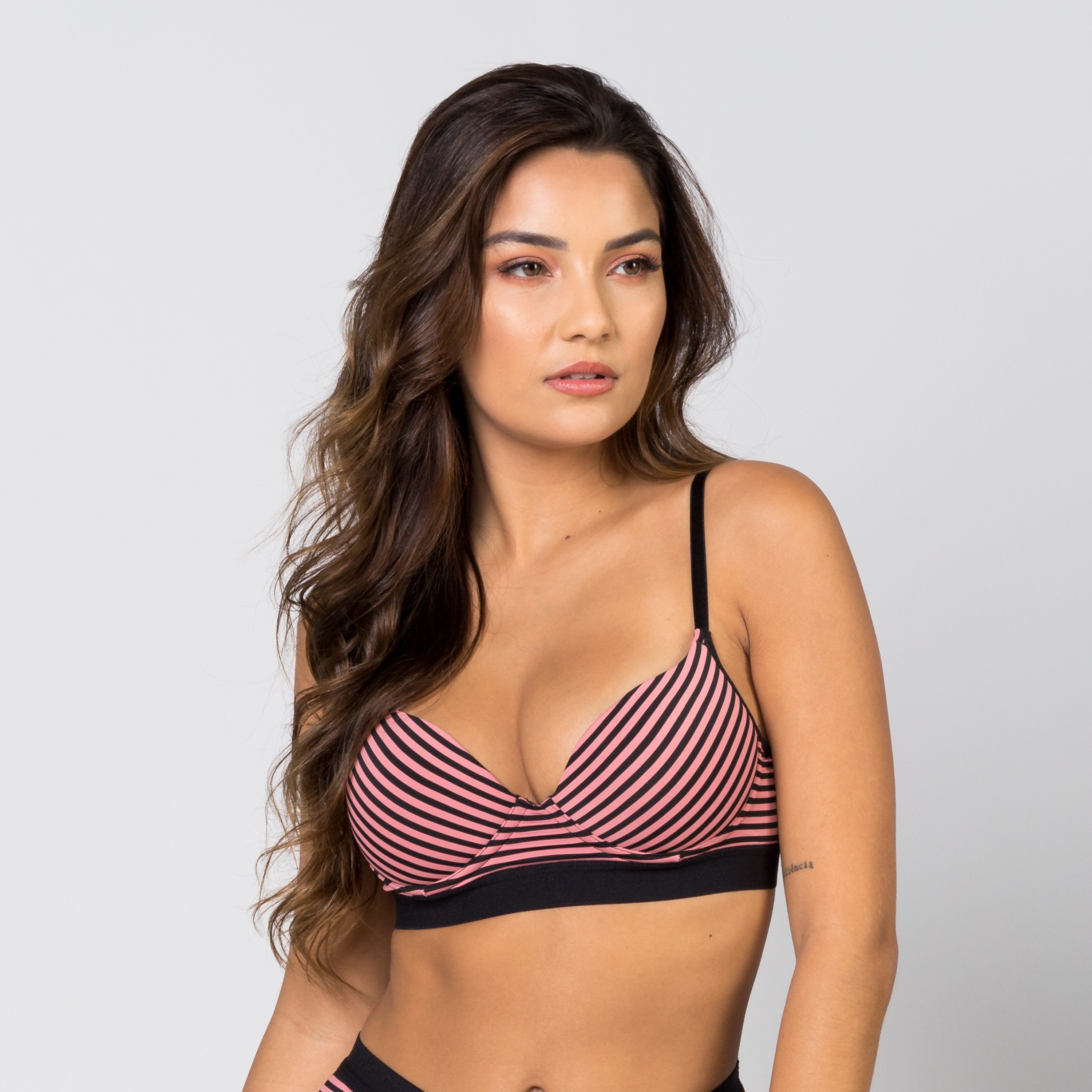 Sutiã Bojo Poliamida Listras Elástico Largo Callas Ilumine Lingerie