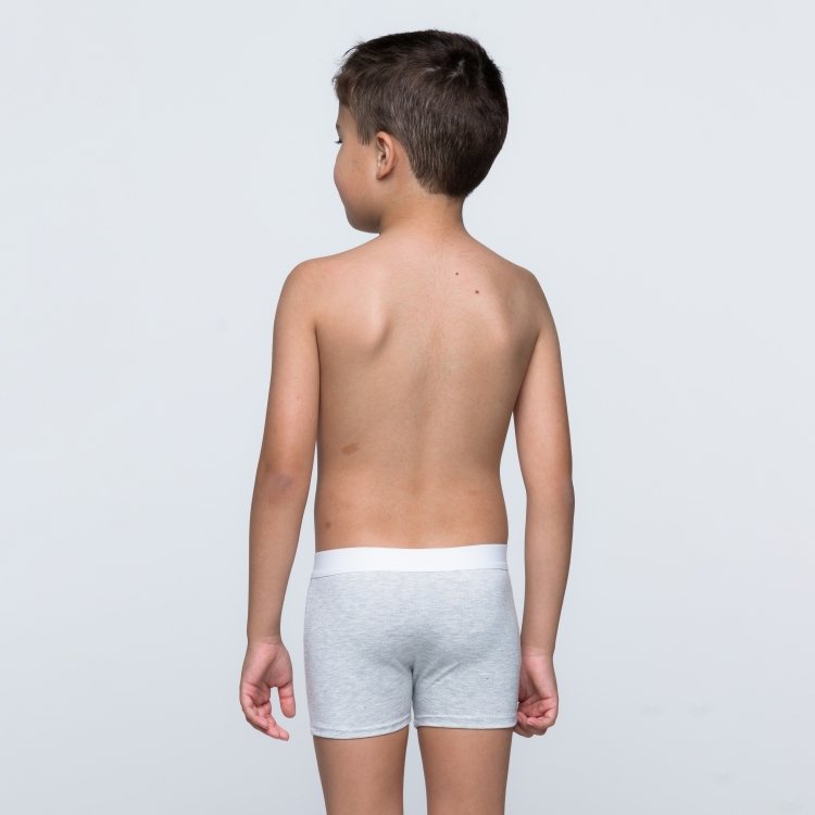 Cueca Boxer Infantil Mescla Com Elástico