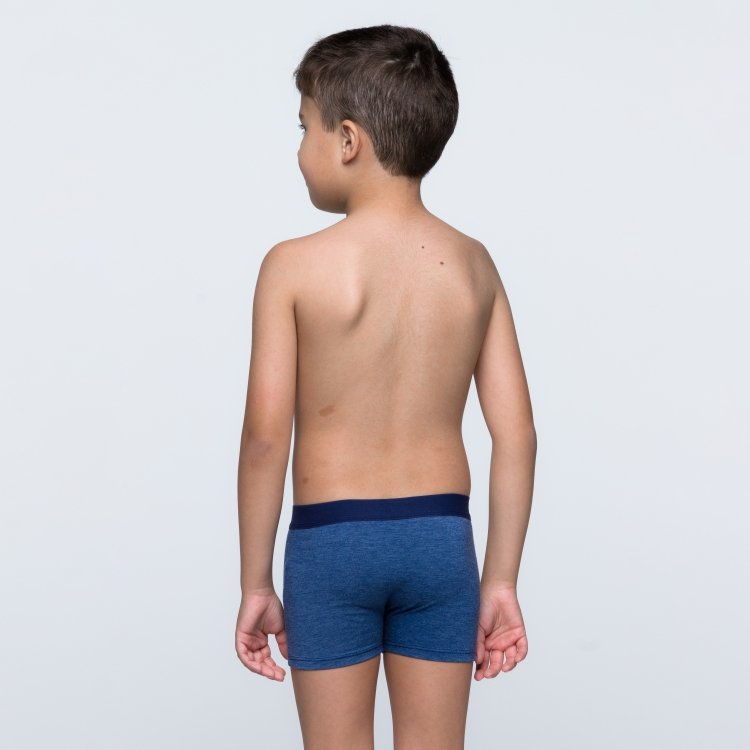 Cueca Boxer Infantil Mescla Forte Com Elástico