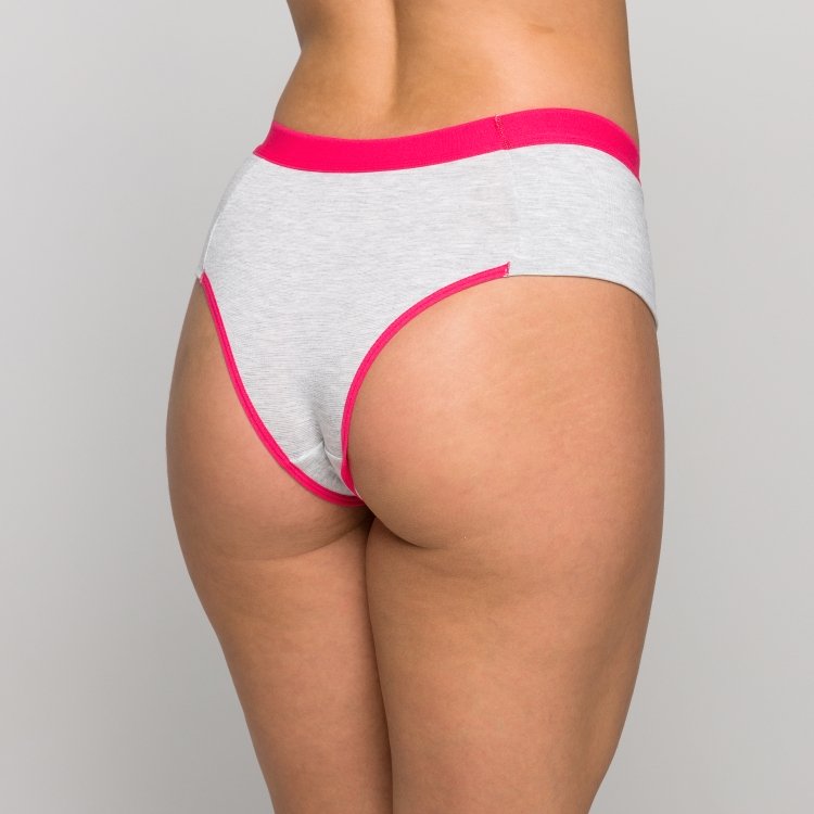 Calcinha  viscose modelo tanga pala dupla elástico sustentação