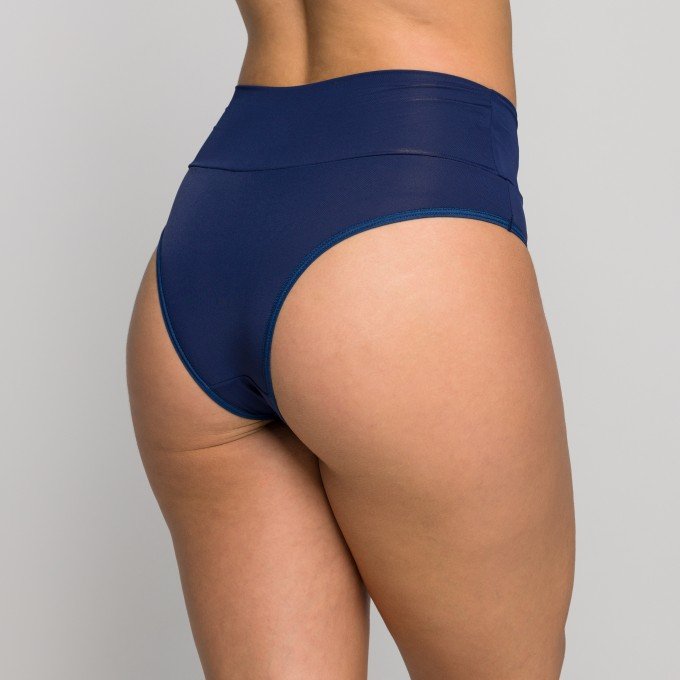 Calcinha Poliamida Modelo Tanga Feminina Cós Duplo