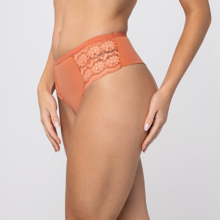 Calcinha em poliamida elegance modelo fio duplo detalhe em renda