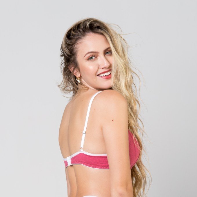 Sutiã Com Bojo Malibu Conforto Com Viés - Frutilly